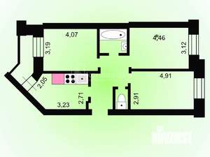 3-к квартира, вторичка, 66м2, 10/10 этаж