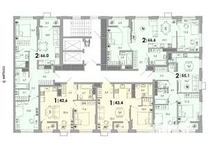 2-к квартира, вторичка, 67м2, 12/16 этаж