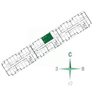 2-к квартира, строящийся дом, 57м2, 8/17 этаж
