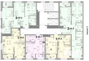 1-к квартира, вторичка, 39м2, 2/17 этаж