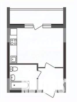 Студия квартира, вторичка, 24м2, 7/10 этаж