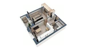 1-к квартира, строящийся дом, 41м2, 1/17 этаж