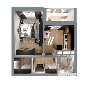 1-к квартира, вторичка, 38м2, 16/17 этаж