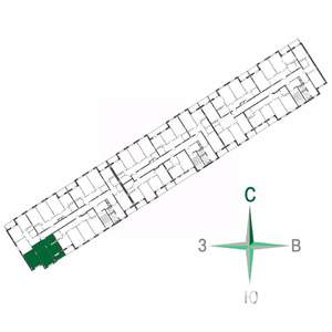2-к квартира, строящийся дом, 52м2, 5/17 этаж