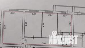 3-к квартира, вторичка, 88м2, 1/7 этаж