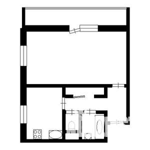 1-к квартира, вторичка, 32м2, 5/5 этаж