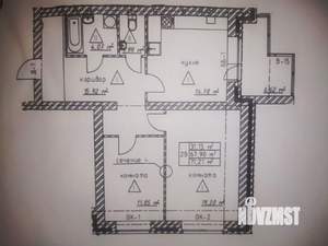 2-к квартира, вторичка, 68м2, 1/3 этаж