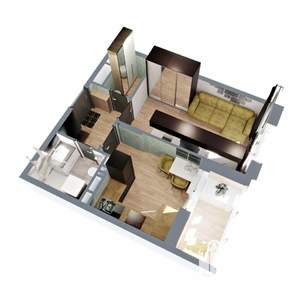 1-к квартира, вторичка, 36м2, 1/17 этаж