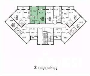 1-к квартира, вторичка, 40м2, 15/17 этаж