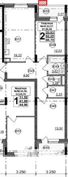 2-к квартира, вторичка, 69м2, 7/8 этаж