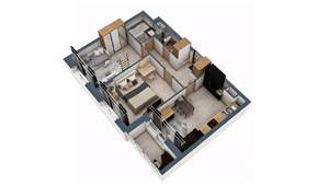 2-к квартира, строящийся дом, 57м2, 15/17 этаж