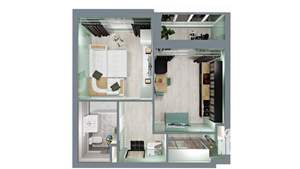 1-к квартира, вторичка, 39м2, 5/17 этаж