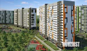 2-к квартира, строящийся дом, 45м2, 15/17 этаж