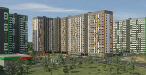 1-к квартира, строящийся дом, 38м2, 7/17 этаж