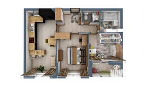 2-к квартира, сданный дом, 59м2, 1/17 этаж