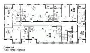 3-к квартира, строящийся дом, 78м2, 14/17 этаж