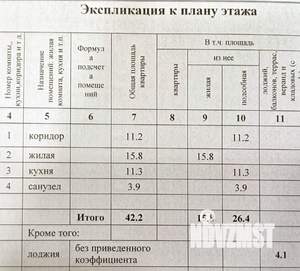 1-к квартира, вторичка, 47м2, 7/17 этаж