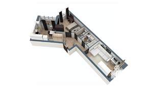 2-к квартира, вторичка, 54м2, 16/17 этаж