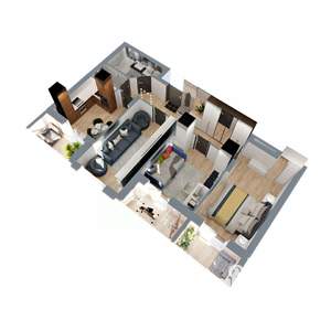 3-к квартира, строящийся дом, 71м2, 2/17 этаж