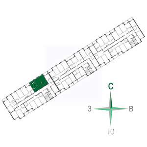 2-к квартира, строящийся дом, 59м2, 12/17 этаж