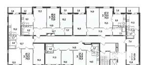 1-к квартира, строящийся дом, 38м2, 4/17 этаж