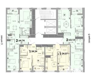 1-к квартира, вторичка, 30м2, 6/17 этаж