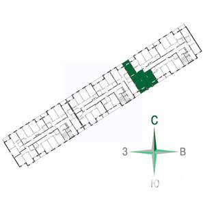 3-к квартира, строящийся дом, 80м2, 14/17 этаж