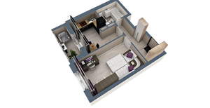 1-к квартира, строящийся дом, 39м2, 10/17 этаж