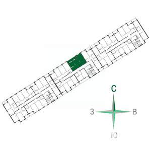 2-к квартира, строящийся дом, 57м2, 7/17 этаж