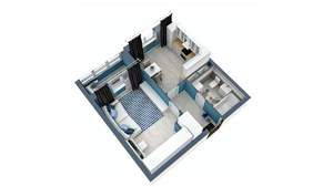 1-к квартира, вторичка, 40м2, 9/17 этаж