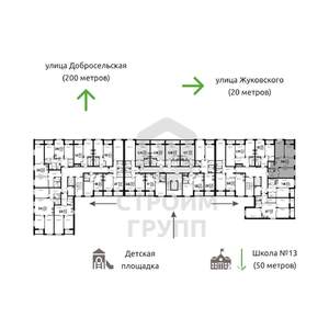 3-к квартира, вторичка, 72м2, 6/8 этаж