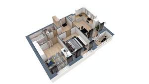 2-к квартира, строящийся дом, 58м2, 13/17 этаж