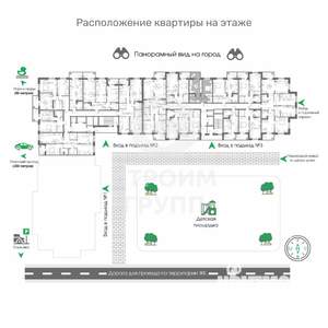 1-к квартира, вторичка, 45м2, 17/17 этаж