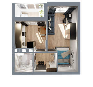 1-к квартира, вторичка, 38м2, 16/17 этаж