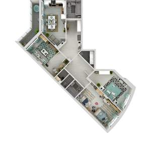 3-к квартира, вторичка, 108м2, 2/15 этаж