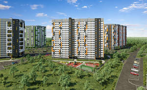2-к квартира, строящийся дом, 45м2, 2/17 этаж