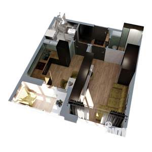 1-к квартира, вторичка, 36м2, 1/17 этаж