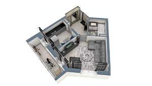 1-к квартира, строящийся дом, 40м2, 13/17 этаж