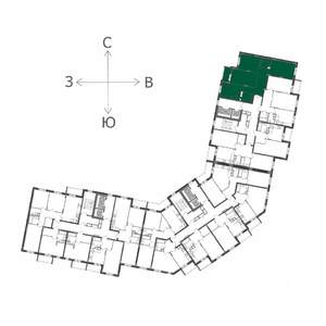 3-к квартира, вторичка, 81м2, 2/17 этаж