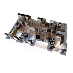 3-к квартира, вторичка, 80м2, 10/17 этаж