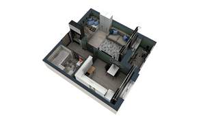 1-к квартира, строящийся дом, 38м2, 2/17 этаж