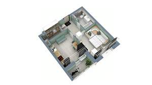 1-к квартира, вторичка, 39м2, 1/17 этаж