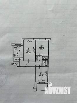 3-к квартира, вторичка, 68м2, 3/9 этаж