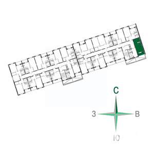 Студия квартира, вторичка, 25м2, 4/17 этаж