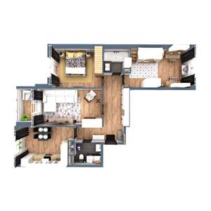3-к квартира, вторичка, 81м2, 2/17 этаж