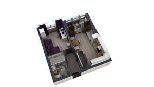 1-к квартира, строящийся дом, 38м2, 12/17 этаж