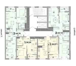 1-к квартира, вторичка, 34м2, 16/17 этаж