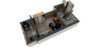 Студия квартира, строящийся дом, 27м2, 7/17 этаж