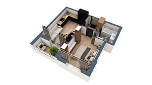 1-к квартира, строящийся дом, 40м2, 1/17 этаж