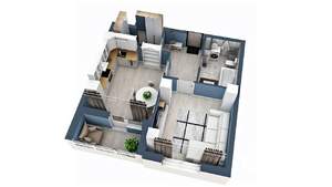 1-к квартира, строящийся дом, 39м2, 15/17 этаж